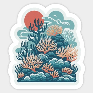 Coral Reef Art Sticker